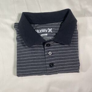 Hurley Polo Shirt Striped Short Sleeve Collared Casual Men’s Size Large